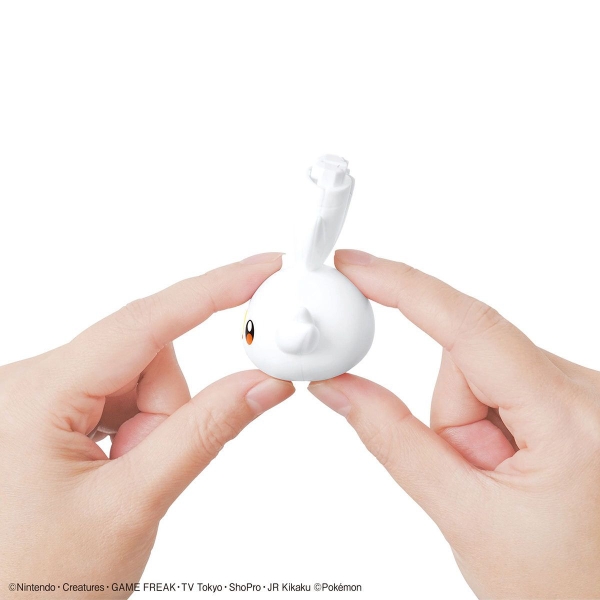 Mô Hình Lắp Ráp Pokémon PLAMO COLLECTION QUICK!! 05 SCORBUNNY của Bandai Nhật Bản