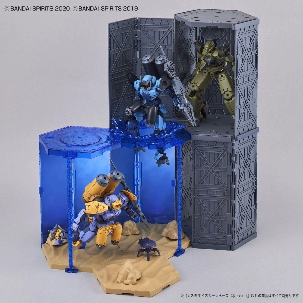 Mô Hình Lắp Ráp CUSTOMIZE SCENE BASE - WATER FIELD Ver của Bandai Nhật Bản