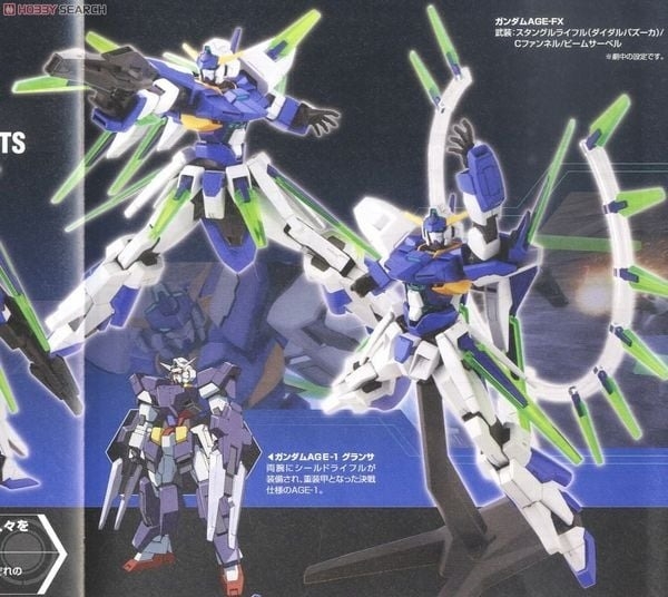 Mô Hình Lắp Ráp Gundam HG 1/144 GUNDAM AGE-FX của Bandai Nhật bản