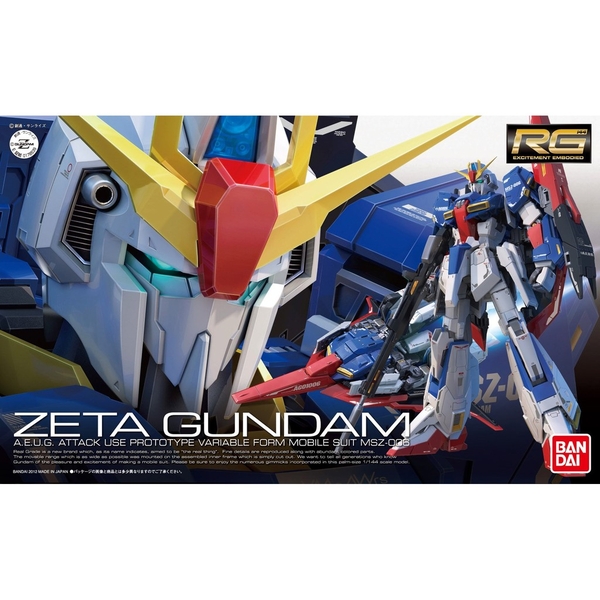 Mô Hình Lắp Ráp Gundam Bandai RG 10 Zeta Gundam 1/144 Z Gundam của Bandai Nhật