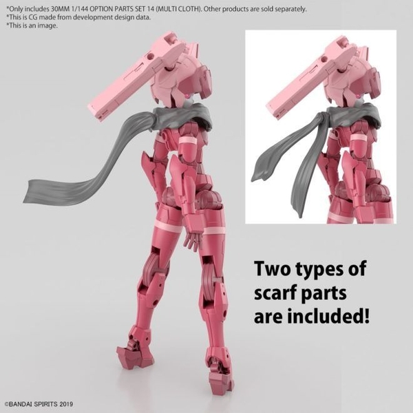Mô Hình Lắp Ráp 30MM Phụ kiện 1/144 Option Parts Set 14 - Multi Cloth của Bandai Nhật Bản