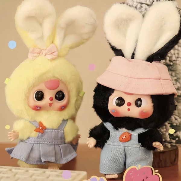 [Hộp Mù] Blindbox hàng sẵn Baby Three : Macaron Cute Bunny có móc khóa dễ thương