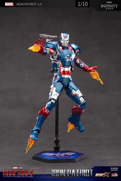 Mô Hình Ráp Sẵn Marvel Iron Patriot 1.0 Infinity Saga của ZDtoys