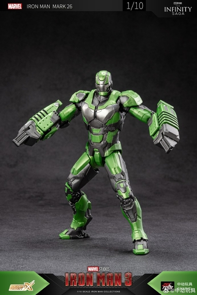 Mô Hình Ráp Sẵn Marvel 1/10 Iron Man Mk26 của Zdtoys