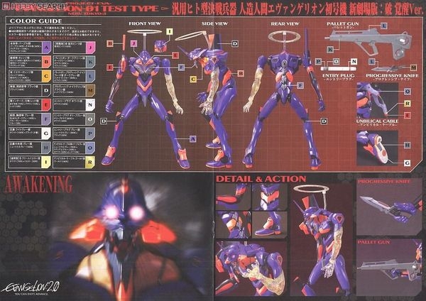 Mô Hình Lắp Ráp Gundam HG EVANGELION 01 (NEW MOVIE KAKUSEI ver.) của Bandai Nhật Bản