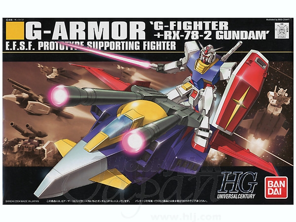 Mô Hình Lắp Ráp Gundam HG 1/144 HG G Armor (G-Fighter + RX-78-2 Gundam) của Bandai nhật bản