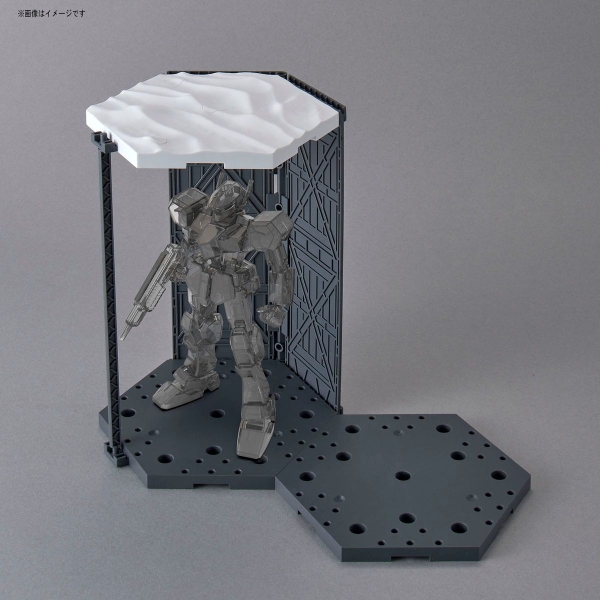 Mô Hình Lắp Ráp Bộ Phụ Kiện CUSTOMIZE SCENE BASE - SNOWFIELD Ver của Bandai Nhật Bản