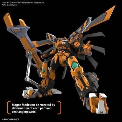 Mô Hình Lắp Ráp Gundam Super Robot Wars HG Gunleon (tặng kèm action base 7) của Bandai Nhật Bản