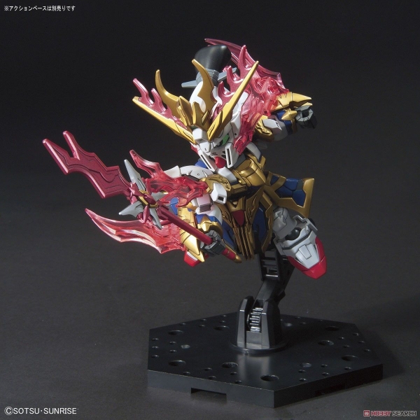 Mô Hình Lắp Ráp Gundam SD SANGOKU SOKETSUDEN Zhang Fei GOD GUNDAM của Bandai Nhật bản