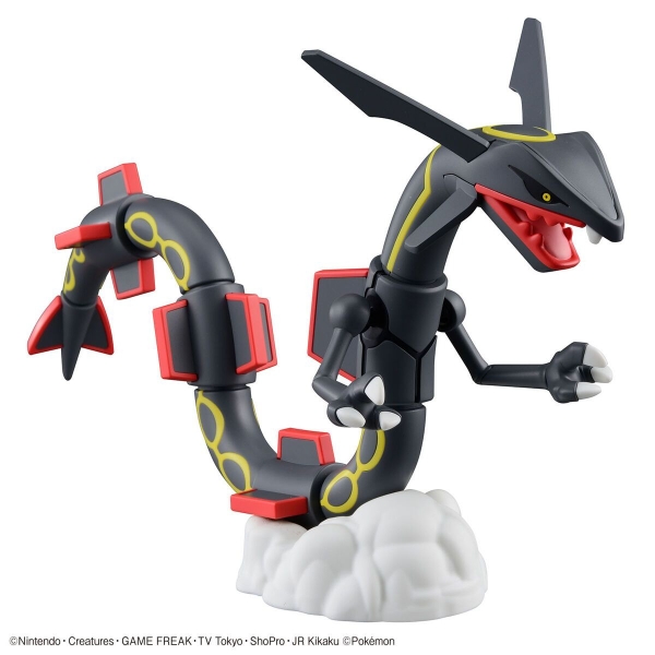 Mô Hình Lắp Ráp Pokemon PLAMO COLLECTION SELECT SERIES Black Rayquaza của Bandai Nhật bản