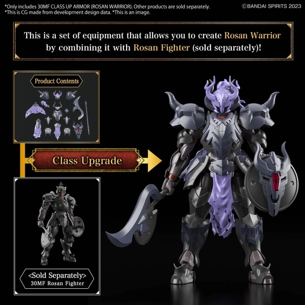 Mô Hình Lắp Ráp 30MF CLASS UP ARMOR - ROSAN WARRIOR của Bandai Nhật bản