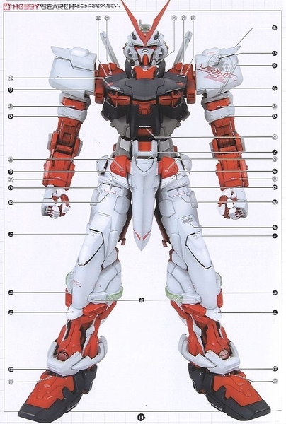 Mô Hình Lắp Ráp PG 1/60 GUNDAM ASTRAY RED FRAME của Bandai Nhật Bản