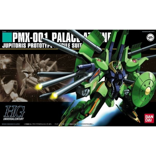Mô Hình Lắp Ráp Gundam HG UC 1/144 PMX-001 Palace Athene của Bandai nhật bản