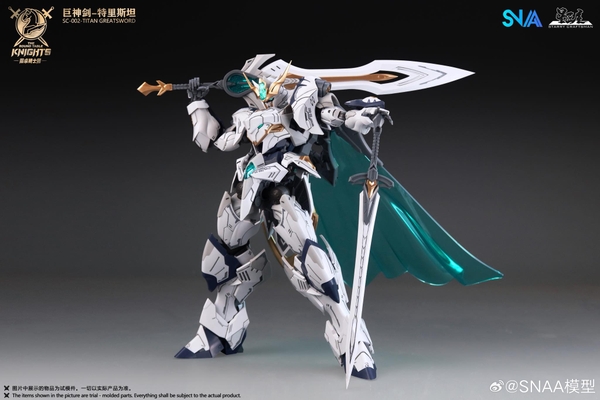 Mô Hình Lắp Ráp RG/BE 1/144 Tristan Titan Greatsword (Kèm Base + Decal nước) - Chính hãng SNAA