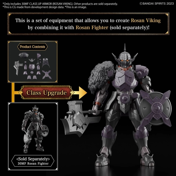 Mô Hình Lắp Ráp 30MF CLASS UP ARMOR - ROSAN VIKING của Bandai nhật bản