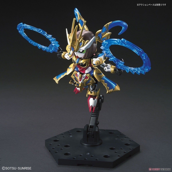 Mô Hình Lắp Ráp Gundam SD Sangoku Soketsuden Sun Shangxiang Strike Rouge của Bandai Nhật Bản