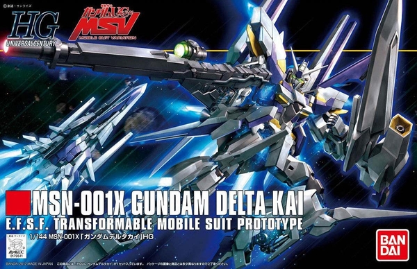 Mô Hình Lắp Ráp Gundam 1/144 HGUC GUNDAM DELTA KAI của Bandai nhật bản