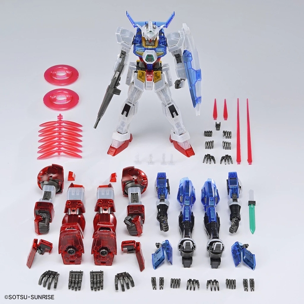 Mô Hình Lắp Ráp Gundam MG 1/100 THE GUNDAM BASE LIMITED AGE-1 GUNDAM Wear System Set Clear Color của Bandai Nhật Bản