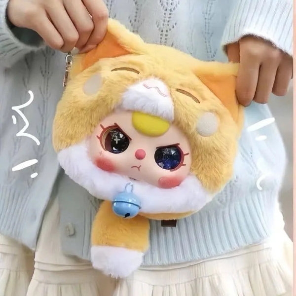 [Hộp Mù] Blind box baby three mèo thần tài, baby three mèo may mắn Lucky Cat zipper