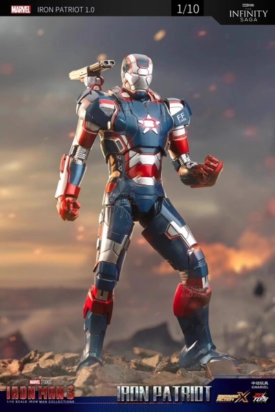 Mô Hình Ráp Sẵn Marvel Iron Patriot 1.0 Infinity Saga của ZDtoys
