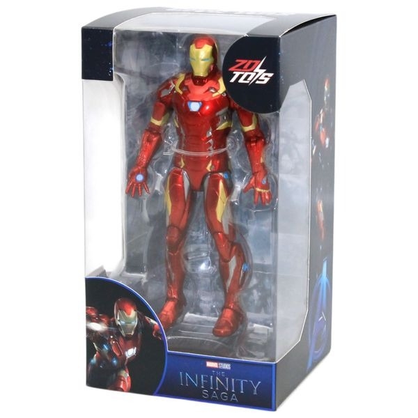 Mô Hình Ráp Sẵn Marvel Iron Man MK46 with Plastic Holder - ZD Toys - ZM36 của ZDtoys