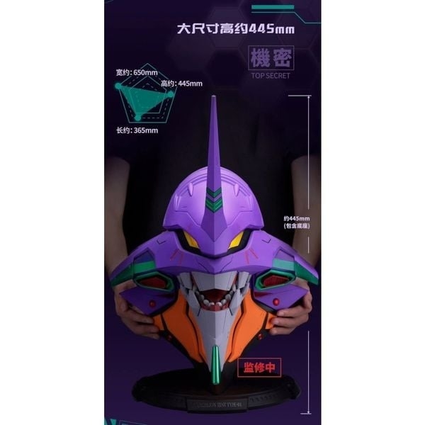 Mô Hình Gundam BN HEAD COLLECTION EVANGELION TEST TYPE-01 VER. của Bandai Nhật Bản