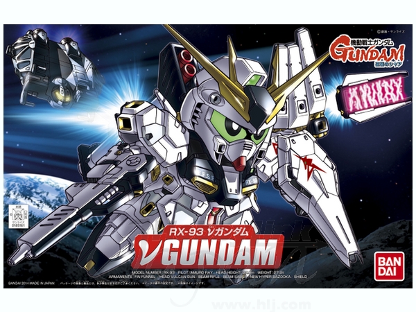Mô Hình Lắp Ráp Gundam SD BB387 νGUNDAM của Bandai Nhật Bản