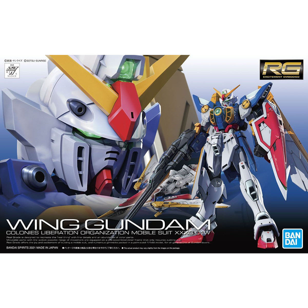 Mô Hình Lắp Ráp Gundam RG Wing Gundam Colonies liberation của Bandai Nhật bản