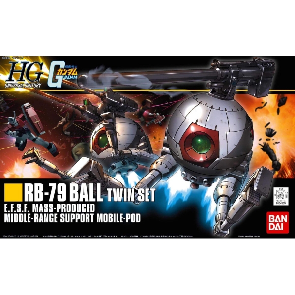 Mô Hình Lắp Ráp HG UC 1/144 RB-79 Ball Twin Set của Bandai Nhật Bản