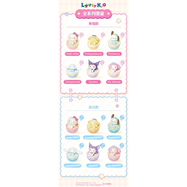 [Hộp mù] Blind Box Mô Hình Nhân Vật Sanrio Characters - Best Regard - Bean - MB08