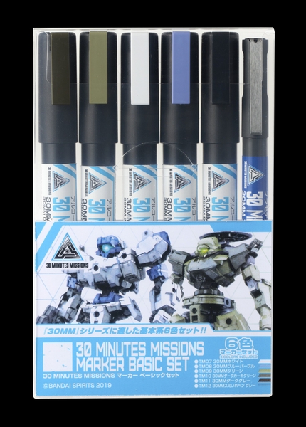 Bút Sơn Mô Hình 30 Minutes Missions Marker - TMS02 Basic Set 6 cây