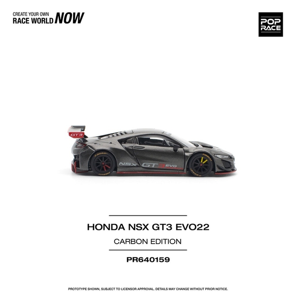 Mô Hình Xe PopRace PR640159 HONDA NSX GT3 EVO22 CARBON EDITION