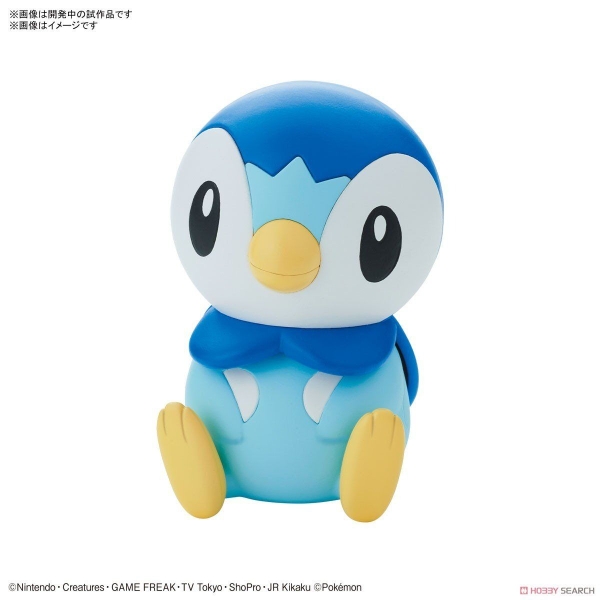 Mô Hình Lắp Ráp Pokemon PLAMO COLLECTION QUICK!! 06 PIPLUP của Bandai Nhật bản