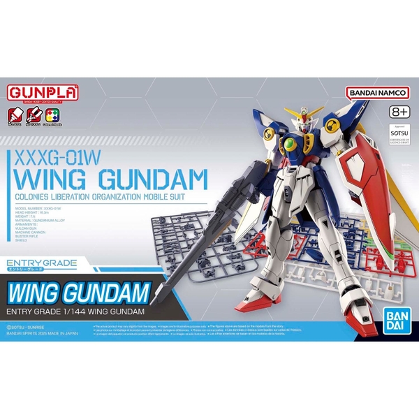 Mô Hình Lắp Ráp Gundam EG 1/144 Wing Gundam của Bandai Nhật bản