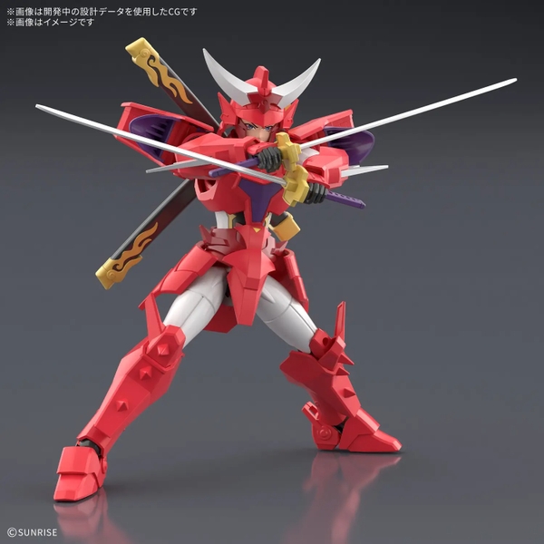 Mô Hình Lắp Ráp 30MF Yoroi-Shinden Samurai Troopers(Ronin Warriors) Gai of the Heat của Bandai Nhật Bản