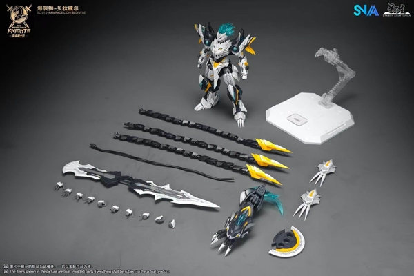 MÔ HINH LẮP RÁP BG 1/144 SC-012 RAMPAGE LION BEDIVERE (TẶNG BASE, DECAL NƯỚC) của SNAA