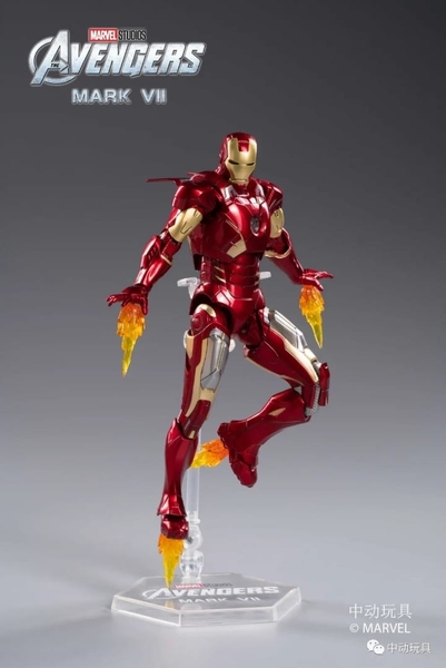Mô Hình Ráp Sẵn Marvel Iron Man Mark VII (MK7) Scale 1:10 của ZD Toys