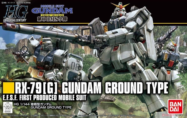 Mô Hình Lắp Ráp Gundam HG UC 1/144 Gundam Ground Type của Bandai Nhật Bản