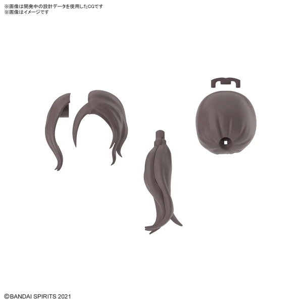 Mô Hình Lắp Ráp 30MS OPTION HAIR STYLE PARTS VOL.9 của Bandai Nhật bản