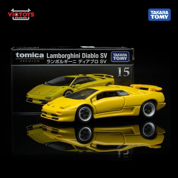 Mô Hình Xe Tomica PRM No.15 Lamborghini Diablo SV Chính Hãng TakaraTomy