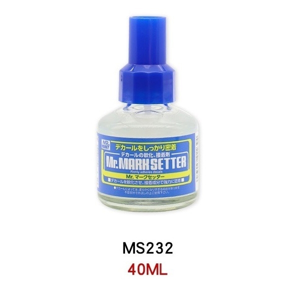 Bộ dung dịch dán decal nước Mark Setter MS232 / Mark Softer MS231 của Mr Hobby