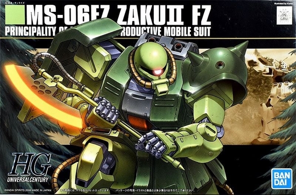 Mô Hình Lắp Ráp Gundam HG UC 1/144 ZAKU 2 KAI của Bandai Nhật Bản