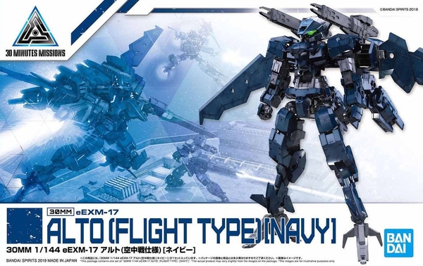 Mô Hình Lắp Ráp 30MM 1/144 eEXM-17 ALTO (FLIGHT TYPE) [NAVY] của Bandai Nhật bản