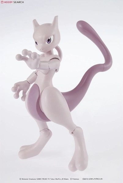 Mô Hình Lắp Ráp Pokemon PLAMO COLLECTION SERIES MEWTWO của Bandai Nhật Bản