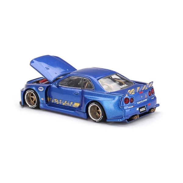 Mô Hình Xe Kaido House KHMG158 Nissan Skyline GT-R (R34) Kaido Works (V2 Aero) SHINJUKU V2