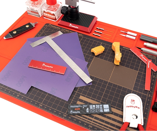 Dụng Cụ Hobby Mio 3 tờ Giấy Nhám nhiều cấp độ đa dụng kích thước 125x160 (Loại Không có keo dán)