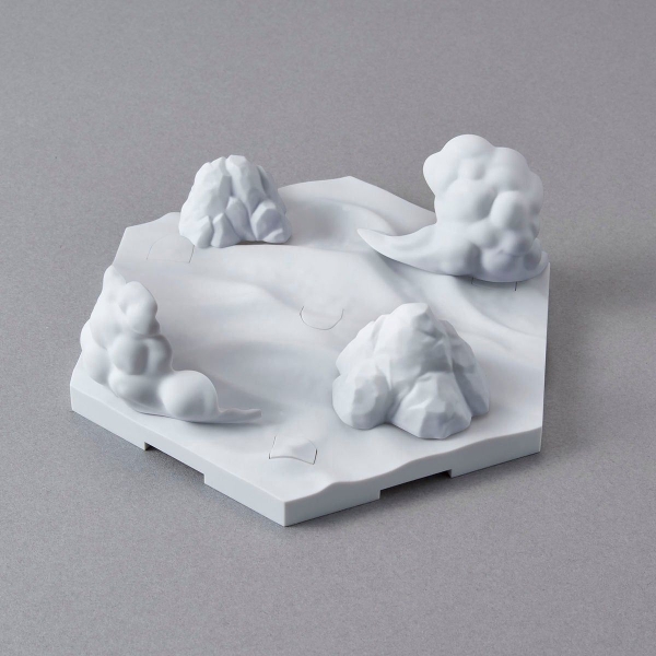 Mô Hình Lắp Ráp Bộ Phụ Kiện CUSTOMIZE SCENE BASE - SNOWFIELD Ver của Bandai Nhật Bản