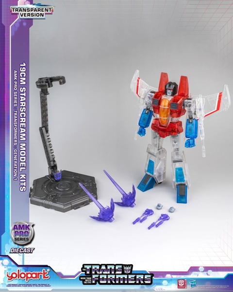 Mô Hình Lắp Ráp AMKPRO STARSCREAM bản CLEAR LIMITED của YOLOPARK