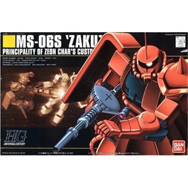 Mô Hình Lắp Ráp Gundam HGUC MS-06S ZAKU Ⅱ của Bandai Nhật Bản