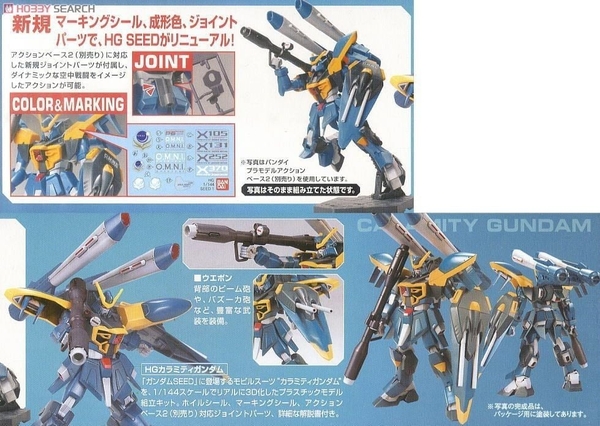 Mô Hình Lắp Ráp Gundam HG 1/144 R08 CALAMITY GUNDAM của Bandai Nhật Bản